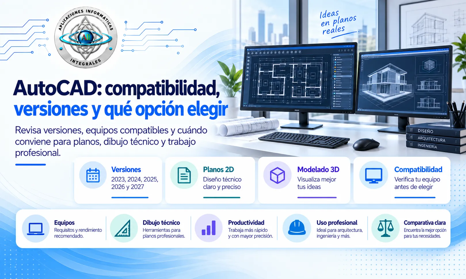 AutoCAD: compatibilidad, versiones y qué opción elegir
