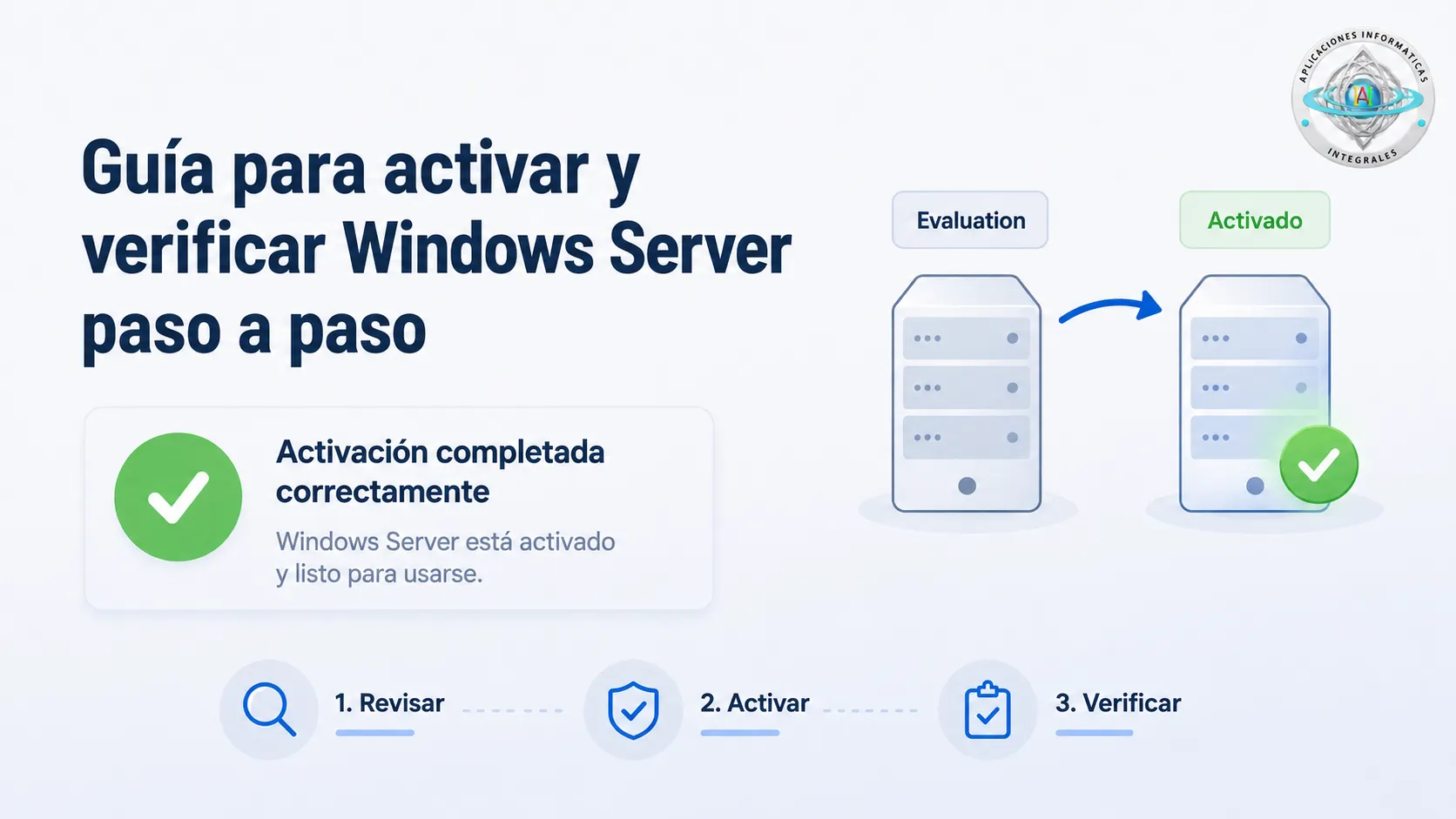 Guía para activar y verificar Windows Server paso a paso